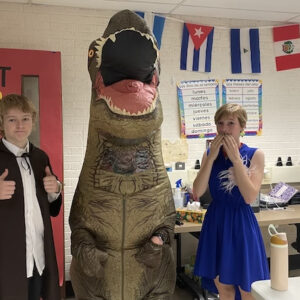 Dinosaur at PIB School