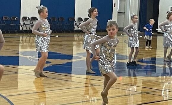 Twirling Club at Home Basketball Game