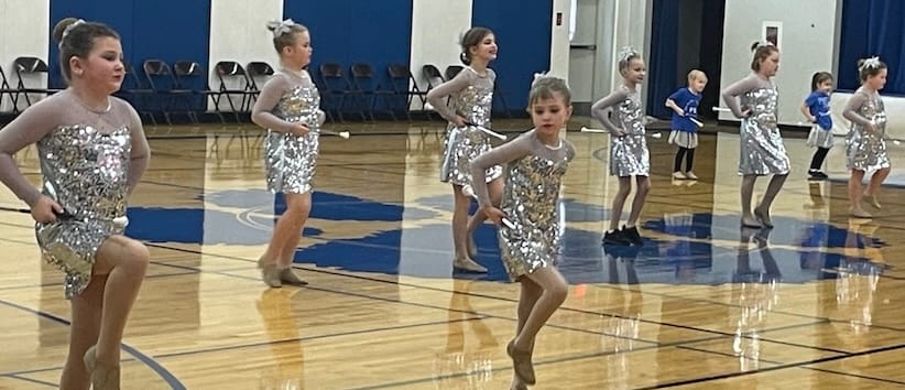 Twirling Club at Home Basketball Game